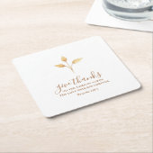 Danke an den minimalistischen Erntedank Rechteckiger Pappuntersetzer (angewinkelt)