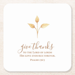 Danke an den minimalistischen Erntedank Rechteckiger Pappuntersetzer