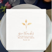 Danke an den minimalistischen Erntedank Serviette