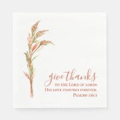 Danke an den minimalistischen Erntedank Serviette (Vorderseite)