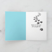 Danke an den Tierarzt Karte (Innenseite)