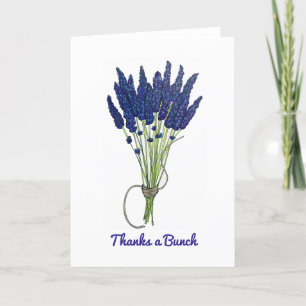 Danke an die Blume Bouquet von Bunch Lavender Feiertagskarte