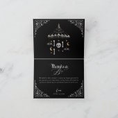 Danke an die Boo Gothic Skeleton Mobile Baby Dusch (Innenseite)