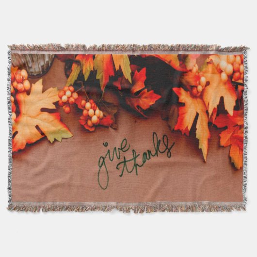 Danke an die Herbstlaub Erntedank Decke (Vorderseite)