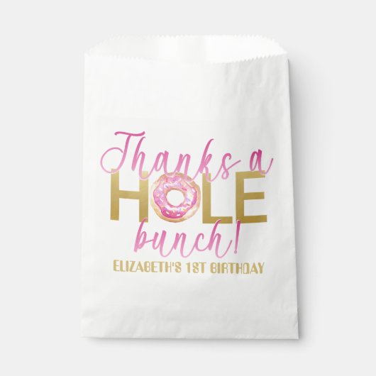 Danke an die Hole Bunch Donut Fvor Taschen Pink Go Geschenktütchen (Vorderseite)