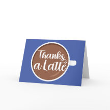 Danke an die Latte Danke-Card