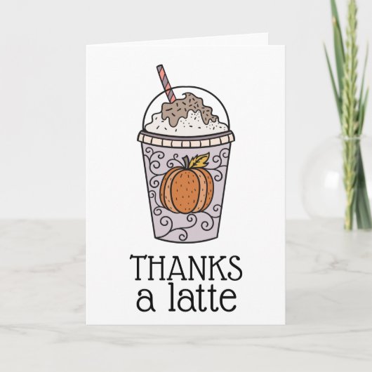 Danke an die Latte Danke-Card Karte (Vorderseite)