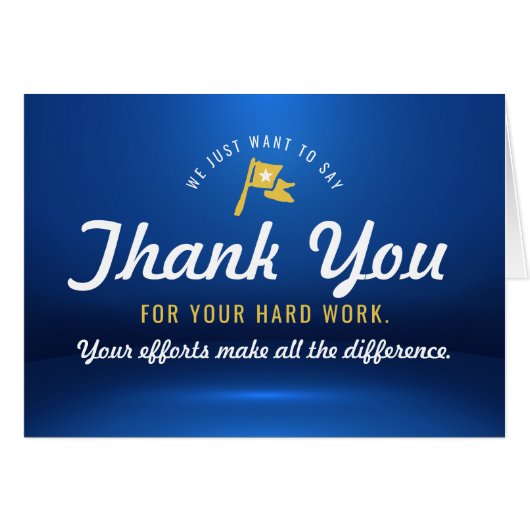 Danke an die Mitarbeiter, ein Gewinner in Business (Vorderseite (Horizontal))