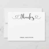 Danke an die moderne Heart Script Kraft Personalis (Vorderseite)