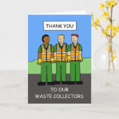 Danke an die Müllsammler Karte (Gelbe Blume)