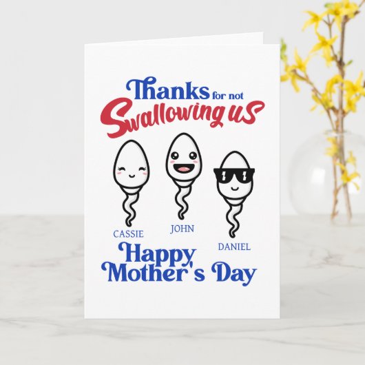 Danke an die Mutter, dass sie uns nicht verschluck Karte (Gelbe Blume)