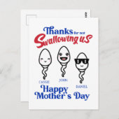 Danke an die Mutter, dass sie uns nicht verschluck Postkarte (Vorne/Hinten)