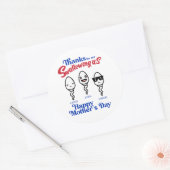 Danke an die Mutter, dass sie uns nicht verschluck Runder Aufkleber (Umschlag)