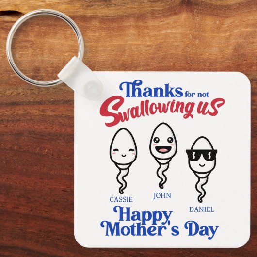 Danke an die Mutter, dass sie uns nicht verschluck Schlüsselanhänger (Vorderseite)