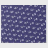 Danke an die Nachbarin! mit Sternen Geschenkpapier (Flach)