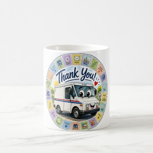 Danke an die Postmitarbeiter Anerkennung Kaffeetasse (Mittel)