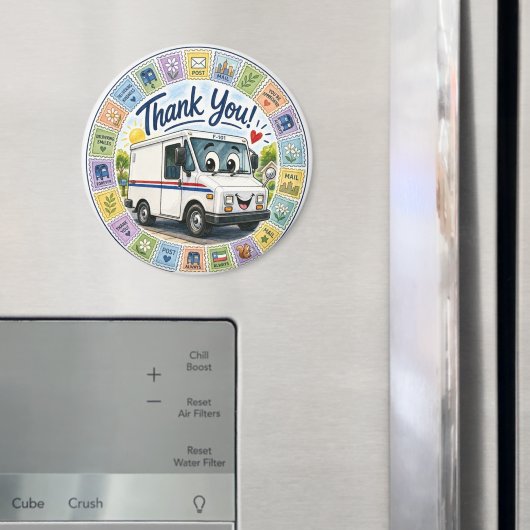 Danke an die Postmitarbeiter Anerkennung Magnet (In Situ (Kühlschrank))