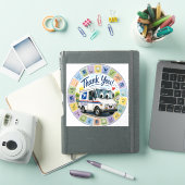 Danke an die Postmitarbeiter  Aufkleber (iPad Hülle)