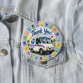 Danke an die Postmitarbeiter  Button (Beispiel)