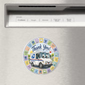 Danke an die Postmitarbeiter  Magnet (In Situ (Geschirrspüler))