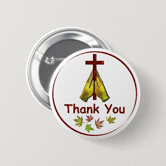 Danke an die Praying Hands Button (Vorne & Hinten)
