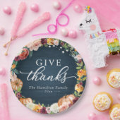 Danke an die rustikale Erntedank Dinner Pappteller (Party)