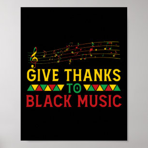 Danke an die schwarze Musik Schwarze - Geschichte Poster