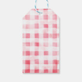 Danke an die Strawberry Picnic Bachelorette Pink Geschenkanhänger (Rückseite)