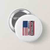 Danke an die Veteranen - Vektor-Design mit abgenut Button (Vorne & Hinten)