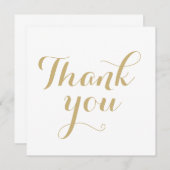 Danke an die weiße Goldkalligraphie (Vorne/Hinten)