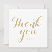 Danke an die weiße Goldkalligraphie (Vorderseite)