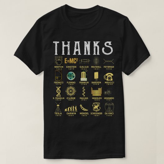 Danke an die Wissenschaftler T-Shirt (Design vorne)