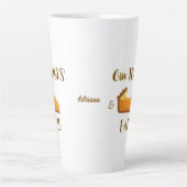 Danke an Eat Pie Happy Thanksgiving Typografie Milchtasse (Vorderseite)