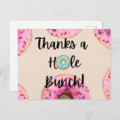 Danke an ein Hole Bunch Donut Thema Danke Karten (Vorne/Hinten)