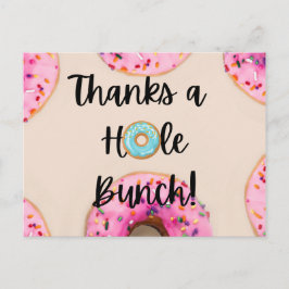 Danke an ein Hole Bunch Donut Thema Danke Karten