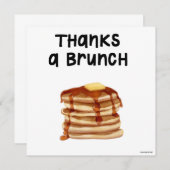 Danke an eine Brunch Pancake Dankeschön Card (Vorne/Hinten)