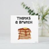 Danke an eine Brunch Pancake Dankeschön Card (Stehend Vorderseite)