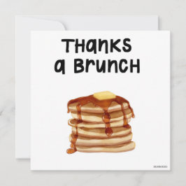 Danke an eine Brunch Pancake Dankeschön Card