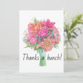 Danke an eine Bunch Floral Bouquet (Stehend Vorderseite)