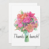 Danke an eine Bunch Floral Bouquet (Vorne/Hinten)