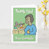 Danke an eine weibliche Lehrerin Karte (Gelbe Blume)