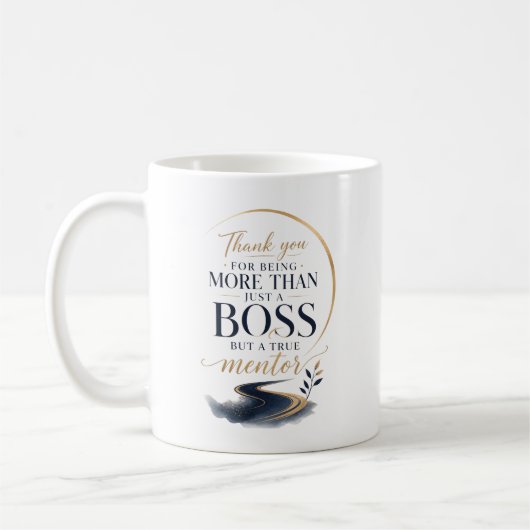 Danke an einen großartigen Chef Kaffeetasse (Links)