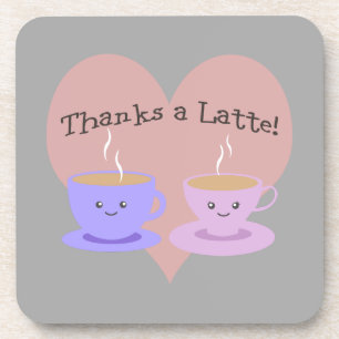 Danke an einen Latte! Untersetzer