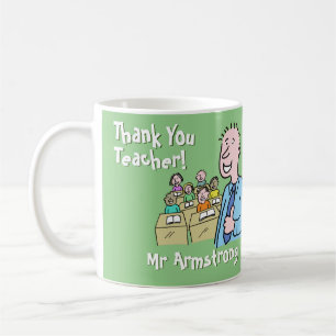 Danke an einen männlichen Lehrer Kaffeetasse