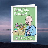 Danke an einen männlichen Lehrer Karte
