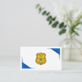 Danke an einen Polizisten Telefonnummerkarte (Stehend Vorderseite)