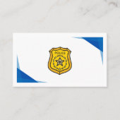 Danke an einen Polizisten Telefonnummerkarte (Vorderseite)