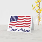 Danke an einen Veteran Karte (Gelbe Blume)