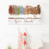 Danke an Erntedank Bäume und einsamen Hirsch Banner (Insitu)