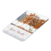 Danke an Erntedank Bäume und einsamen Hirsch Magnet (Linke Seite)